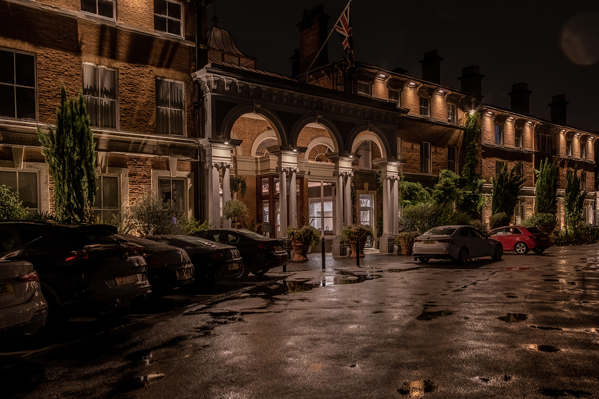 An exterior shot of the Oatlands Hotel in Woking.